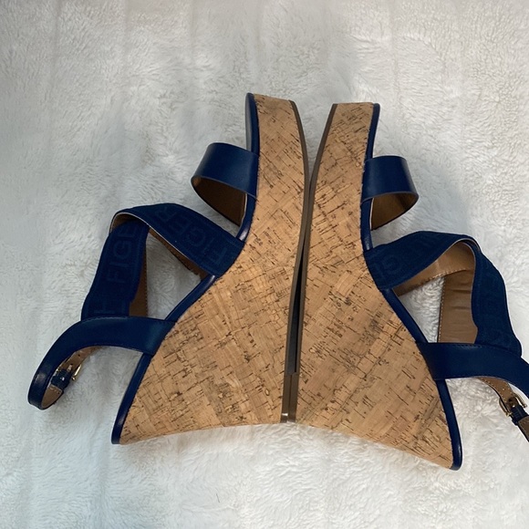 Tommy Hilfiger Kezno Cork Wedge Heel Sandals Size 10M NWOT. - Picture 5 of 10